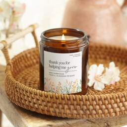 Personalised Teacher Appreciation Candle Thank You Gift, Scented Soy Wax - thumbnail 1