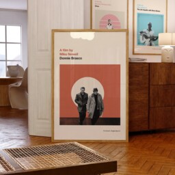 Donnie Brasco Print - Movie Poster, Retro, Mid Century Modern, Vintage Art Print, Minimalist - thumbnail 2