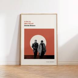 Donnie Brasco Print - Movie Poster, Retro, Mid Century Modern, Vintage Art Print, Minimalist - thumbnail 1