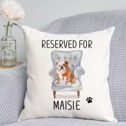 Bulldog Cushion - Dog Related Gift Reserved For Dog Cushion Gift - thumbnail 1