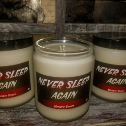 Never Sleep Again - 9 Ounce Soy Wax Glass Jar Candle Nightmare On Elm Street Freddy Krueger - thumbnail 2