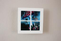 Miniature Wooden Fairy Window - Pink, White Or Blue - thumbnail 1