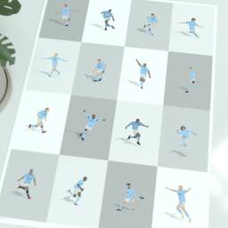 Manchester City Legends Illustrated Art Print - Etihad Stadium Icons Poster Gift - thumbnail 3