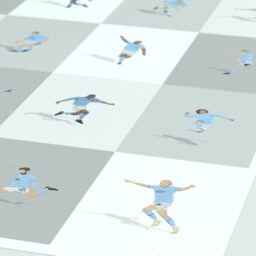 Manchester City Legends Illustrated Art Print - Etihad Stadium Icons Poster Gift - thumbnail 2