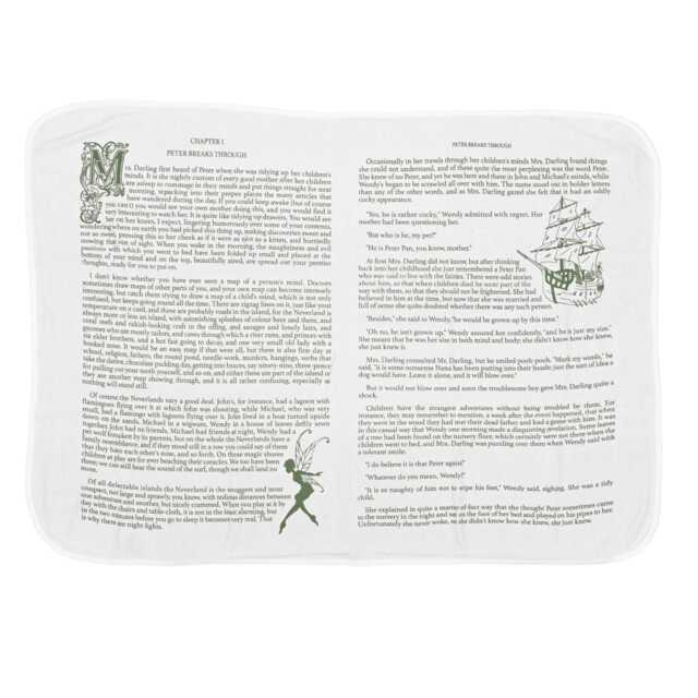 Peter Pan Baby Blanket - Cotton Jersey Storybook Print - image 1