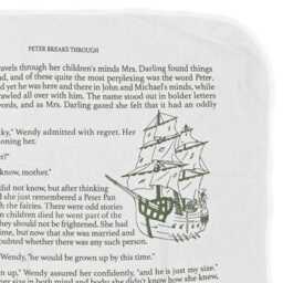 Peter Pan Baby Blanket - Cotton Jersey Storybook Print - thumbnail 4