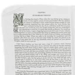 Peter Pan Baby Blanket - Cotton Jersey Storybook Print - thumbnail 2