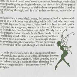 Peter Pan Baby Blanket - Cotton Jersey Storybook Print - thumbnail 3