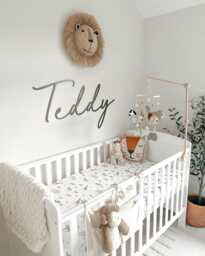 Personalised Name Sign, Nursery Wooden Baby Custom Wall Newborn Kids Decor - thumbnail 1