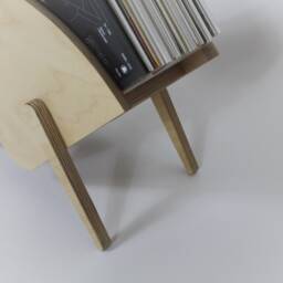 Archway - Record Holder Plywood Vinyl Storage Lp Stand Birch Custom Colours - thumbnail 3
