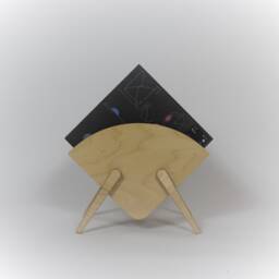 Archway - Record Holder Plywood Vinyl Storage Lp Stand Birch Custom Colours - thumbnail 2