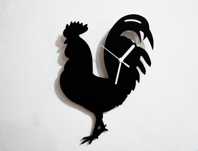 Rooster Silhouette - Wall Clock - image 1