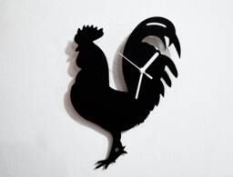 Rooster Silhouette - Wall Clock - thumbnail 1