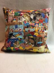 Crafting & Kittens, Pillow 12 X - #p043 - thumbnail 1