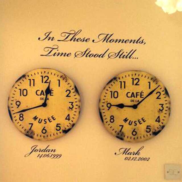 Personalized Family Name Wall Decal in These Moments Time Stood Still - image 1