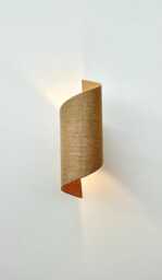 Rattan & Wood Wall Sconce Bohemian Style Lamp. Mains Connection Option - Taxes Included
