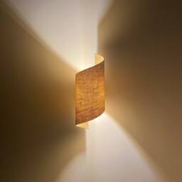 Raffia Oak Wall Sconce Bohemian Minimalist Plug-In Light Option - Us Duty Paid - thumbnail 2