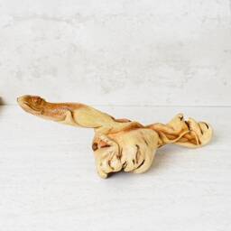 Wooden Lizard Statue, 14.5 - thumbnail 3