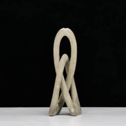 Infinity Sculpture, Concrete Decor, Contemporary Love Knot, Modern Minimalistic - thumbnail 2