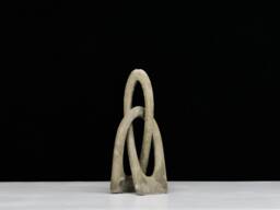 Infinity Sculpture, Concrete Decor, Contemporary Love Knot, Modern Minimalistic - thumbnail 1