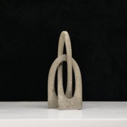 Infinity Sculpture, Concrete Decor, Contemporary Love Knot, Modern Minimalistic - thumbnail 3