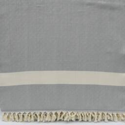 "Light Gray Diamond Blanket, Throws, 79""x95" - thumbnail 4