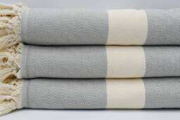 "Light Gray Diamond Blanket, Throws, 79""x95"