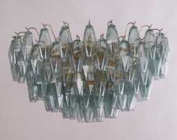 Modern Lighting Murano Polyhedron - Blue Glass Hand-Blown Italy Italian Design