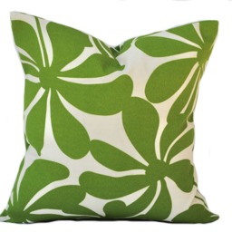 Two Outdoor Pillow Covers, Cushion, Decorative Throw Pillow, Accent Green Red Pillow - thumbnail 2