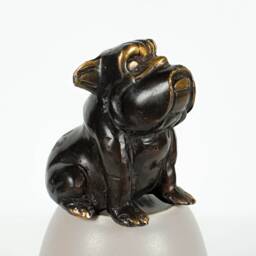 Bronze Pitbull Figurine, 2.9 - thumbnail 3