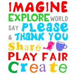 Playroom Rules Decal, Personalized Rules, Sign, Play Room Custom Wall Kids - thumbnail 2