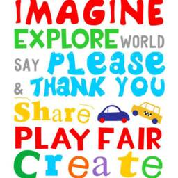 Playroom Rules Decal, Personalized Rules, Sign, Play Room Custom Wall Kids - thumbnail 3