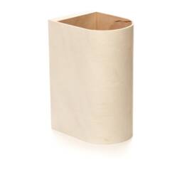 White Wood Wall Sconce Rustic Modern Bedside Lamp - thumbnail 3