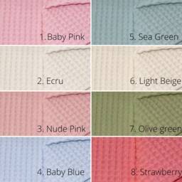 Baby Blanket 70x100 cm, Waffle Pique Blanket, Cuddly Kids For Toddler, Blanket Stroller - thumbnail 3