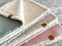 Baby Blanket 70x100 cm, Waffle Pique Blanket, Cuddly Kids For Toddler, Blanket Stroller - thumbnail 1