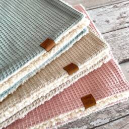 Baby Blanket 70x100 cm, Waffle Pique Blanket, Cuddly Kids For Toddler, Blanket Stroller - thumbnail 2
