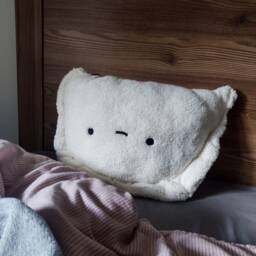 Large Dumpling Squishy Cushion, Hug Me Plush Dim Sum Soft Toy, Whimsical Bedroom Decorative Pillow, Polish Ravioli Souvenir Gift For A Cook - thumbnail 2