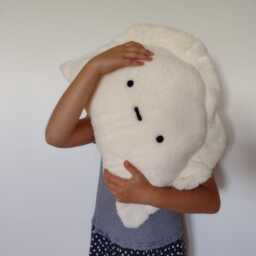 Large Dumpling Squishy Cushion, Hug Me Plush Dim Sum Soft Toy, Whimsical Bedroom Decorative Pillow, Polish Ravioli Souvenir Gift For A Cook - thumbnail 3