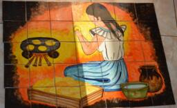 35 Pieces Mexican Tile Wall Mural