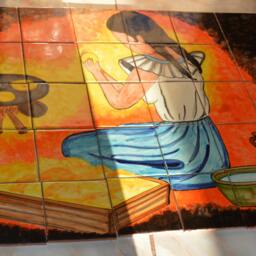 35 Pieces Mexican Tile Wall Mural - thumbnail 3