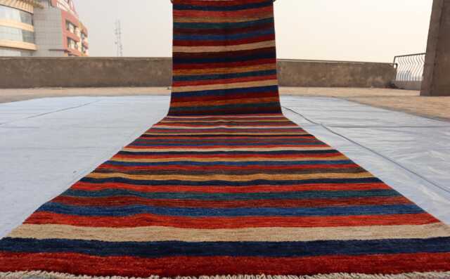 2'9x9'5 Gabbah Brand New Collectors Piece Runner Area Rug, Afghan High Pile Soft Oriental, Turkmen Livingroom, Bedroom Rug - image 1