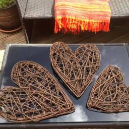 Willow Heart, Heart Wall Hanging, Shelf Decorations, Eco Friendly, 9Th Wedding Anniversary, Engagement Gift, Mother's Day - thumbnail 2