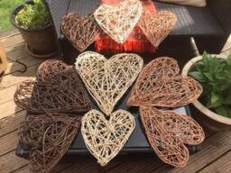 Willow Heart, Heart Wall Hanging, Shelf Decorations, Eco Friendly, 9Th Wedding Anniversary, Engagement Gift, Mother's Day - thumbnail 1