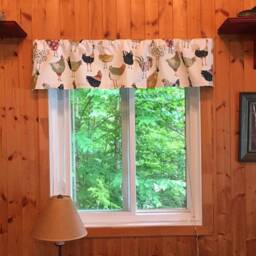 Window Valance Cafe Top Rod Pocket Curtain Treatment Pelmet Hens Header Treatments Kitchen Bathroom Chicken Hen Chickens Blue Green Brown
