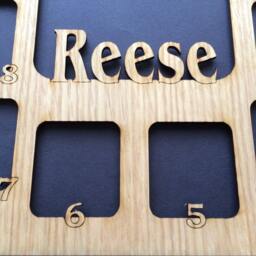 School Years Picture Frame Prek-12Th Grade Personalized With Name 11x14 Black - Back To - thumbnail 3
