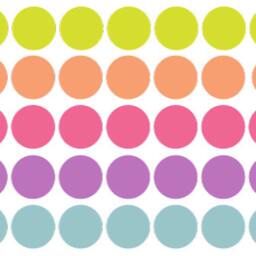 Gelato Dots - Collection Of 59 Wall Sticker Decal - Pattern, Art, Girls Room, Boys Nursery Decal, Decals, Kids Room Patterns - thumbnail 2