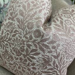 John Lewis & Partners Fabric Hidcote Cushion Pillow Cover Floral Pink Woven Designer High Quality Handmade - thumbnail 2