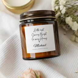 In Loving Memory Of Dad Candle, Thinking You, Candle Gift Dad, A Personalised Memorial Candles - thumbnail 2