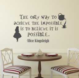 Inspirational Movie Quote Vinyl Wall Decal P194 - thumbnail 1