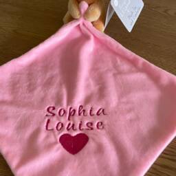 Personalised Embroidered Baby Bear Comforters - thumbnail 4